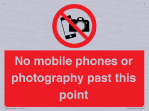 No mobile phones or photography past this point